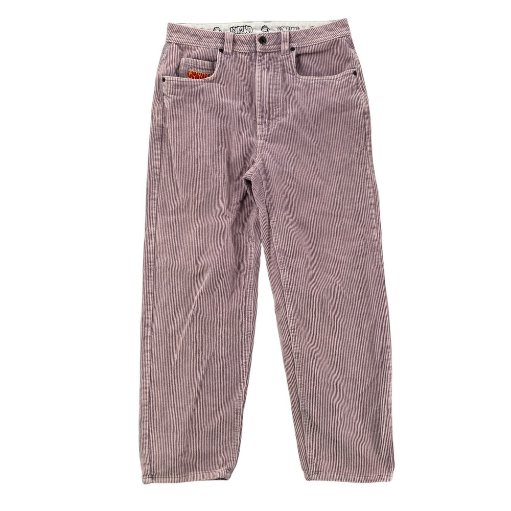 Empyre Relax Corduroy Jeans Womens 28 Lavender High Waist Tapered Retro Y2K